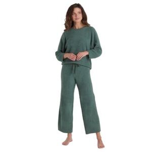 Cozy Two-Piece Knit Lounge Set in Dusty Green SOFTIES XL